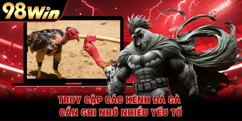 Truy cập các kênh đá gà cần ghi nhớ nhiều yếu tố